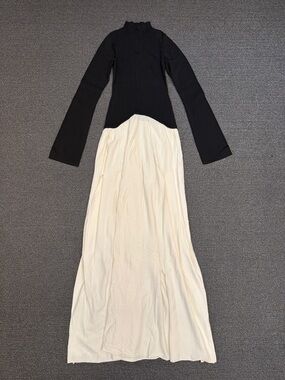 Solid & Striped x Sofia Richie Grainge The Soglio Dress in Ecru / Noir